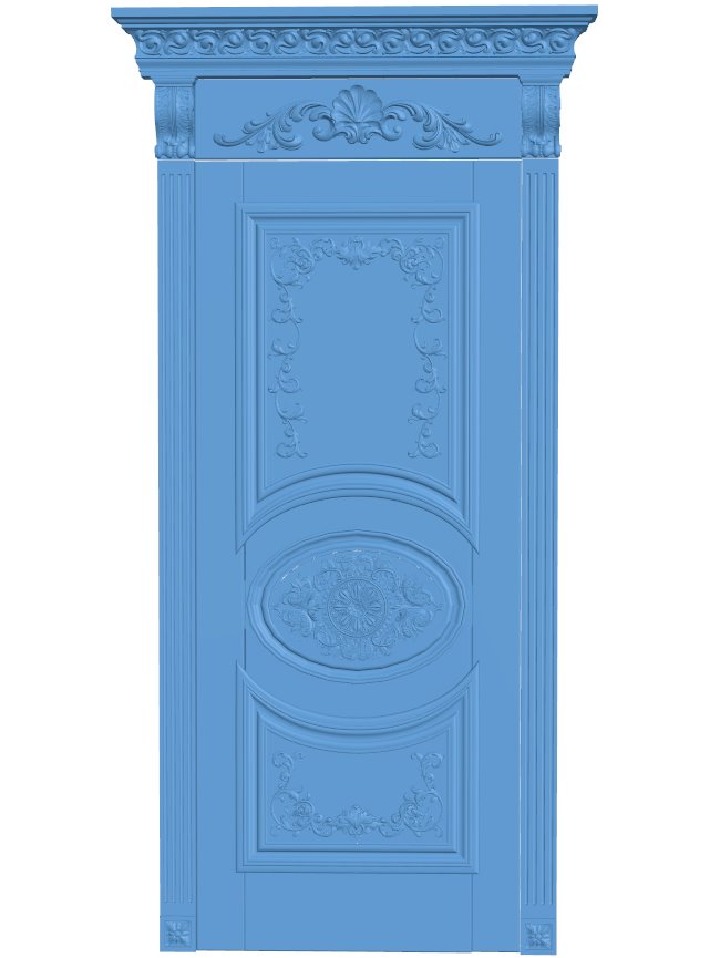 Door pattern T0006225 download free stl files 3d model for CNC wood carving