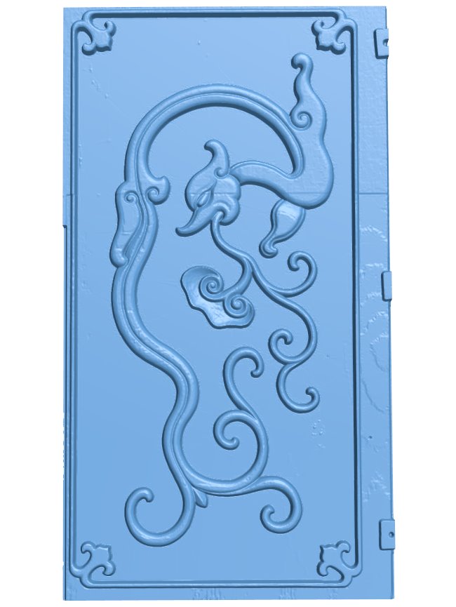 Door pattern T0006228 download free stl files 3d model for CNC wood carving