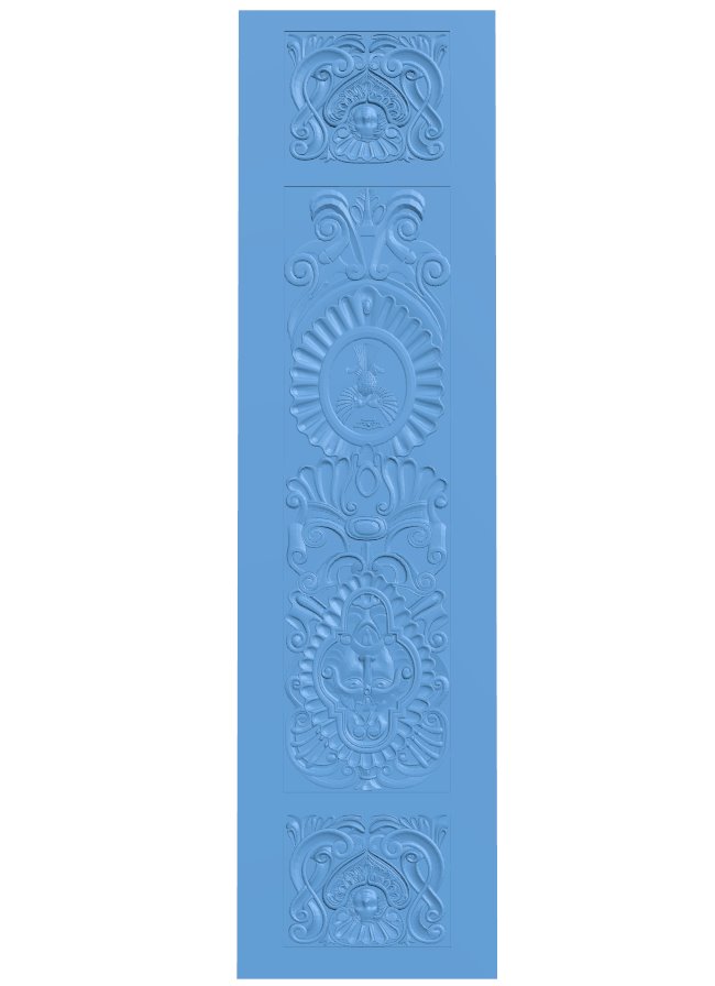 Door pattern T0006229 download free stl files 3d model for CNC wood carving