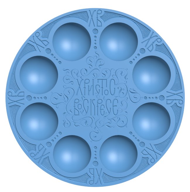 Easter tray T0006194 download free stl files 3d model for CNC wood carving