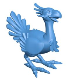 Final Fantasy Chocobo B009767 file Obj or Stl free download 3D Model for CNC and 3d printer