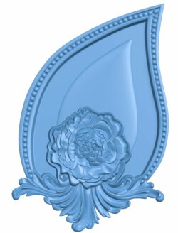Flower painting T0006393 download free stl files 3d model for CNC wood carving