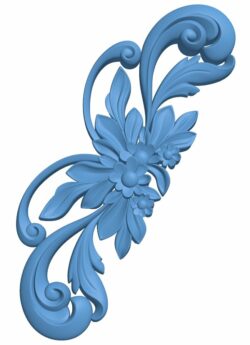 Flower pattern T0006144 download free stl files 3d model for CNC wood carving