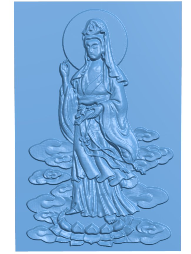 Guanyin T0006468 download free stl files 3d model for CNC wood carving