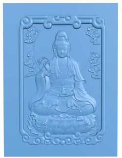 Guanyin T0006469 download free stl files 3d model for CNC wood carving