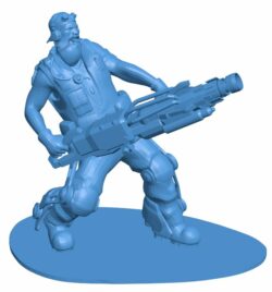 Hank from Evolve B009884 file Obj or Stl free download 3D Model for CNC and 3d printer
