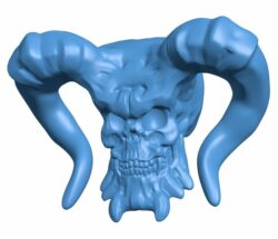 Hellion Rams Head B009795 file Obj or Stl free download 3D Model for CNC and 3d printer