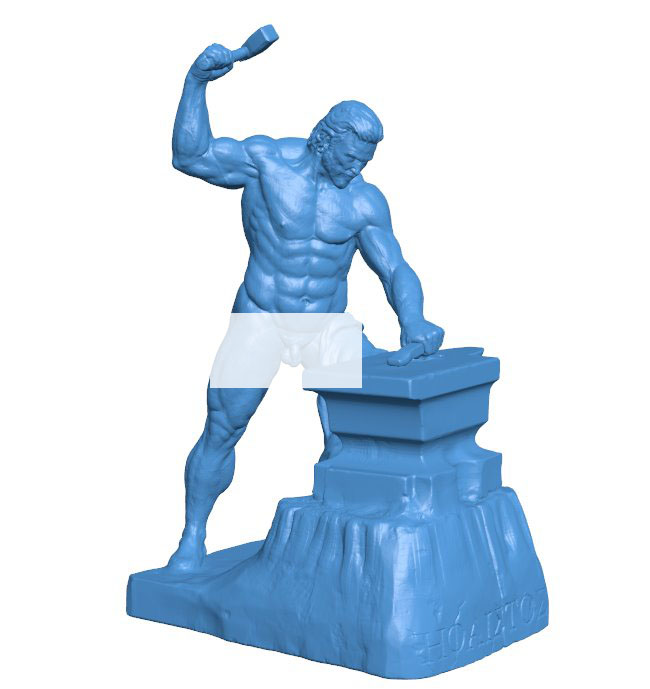 Hephaestus Greek God B009881 file Obj or Stl free download 3D Model for CNC and 3d printer