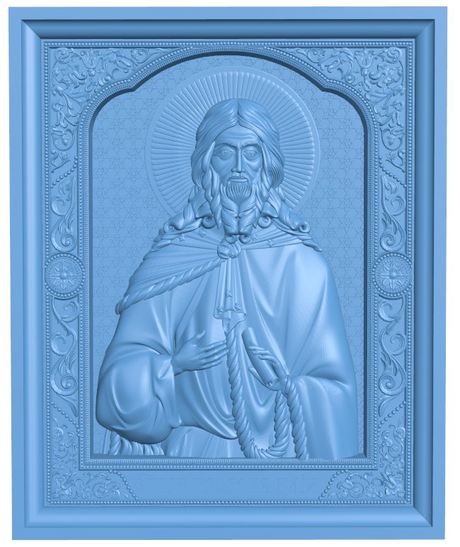 Icon Of Elijah The Prophet T0006471 download free stl files 3d model for CNC wood carving