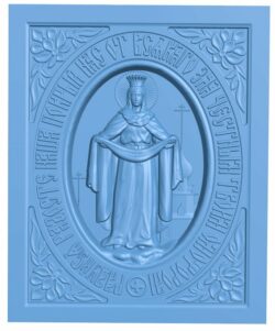 Icon Of The Holy Mother Of God T0006476 download free stl files 3d model for CNC wood carving