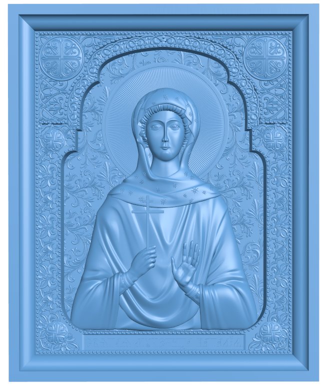 Icon of Saint Natalia T0006473 download free stl files 3d model for CNC wood carving