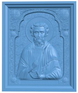 Icon of St. Martyr Eugene T0006515 download free stl files 3d model for CNC wood carving