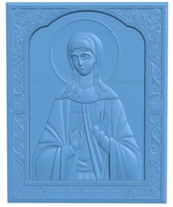 Icon of the Holy Martyr Anfisa T0006517 download free stl files 3d model for CNC wood carving