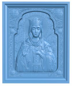 Icon of the Holy Martyr Irina T0006518 download free stl files 3d model for CNC wood carving