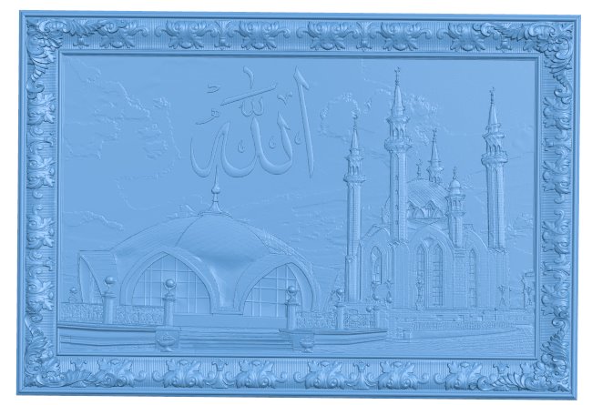 Kul Sharif Mosque T0006201 download free stl files 3d model for CNC wood carving