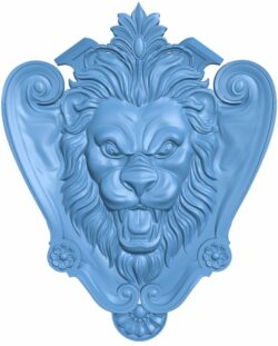 Lion head pattern T0006430 download free stl files 3d model for CNC wood carving