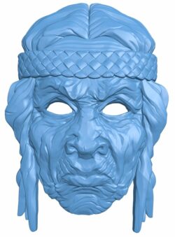 Mask T0006353 download free stl files 3d model for CNC wood carving