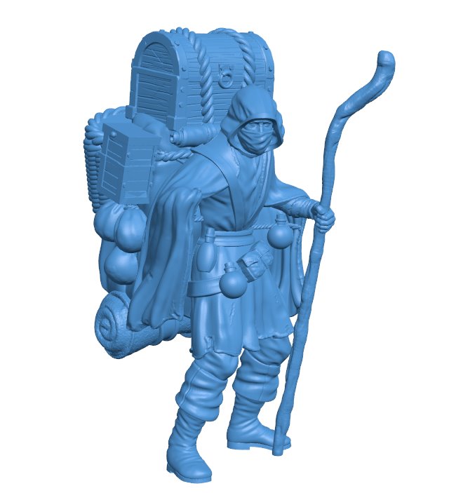 Merchant B009768 file Obj or Stl free download 3D Model for CNC and 3d printer