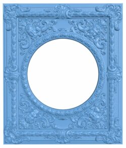 Mirror frame pattern T0006523 download free stl files 3d model for CNC wood carving