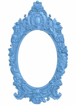 Mirror frame pattern T0006524 download free stl files 3d model for CNC wood carving