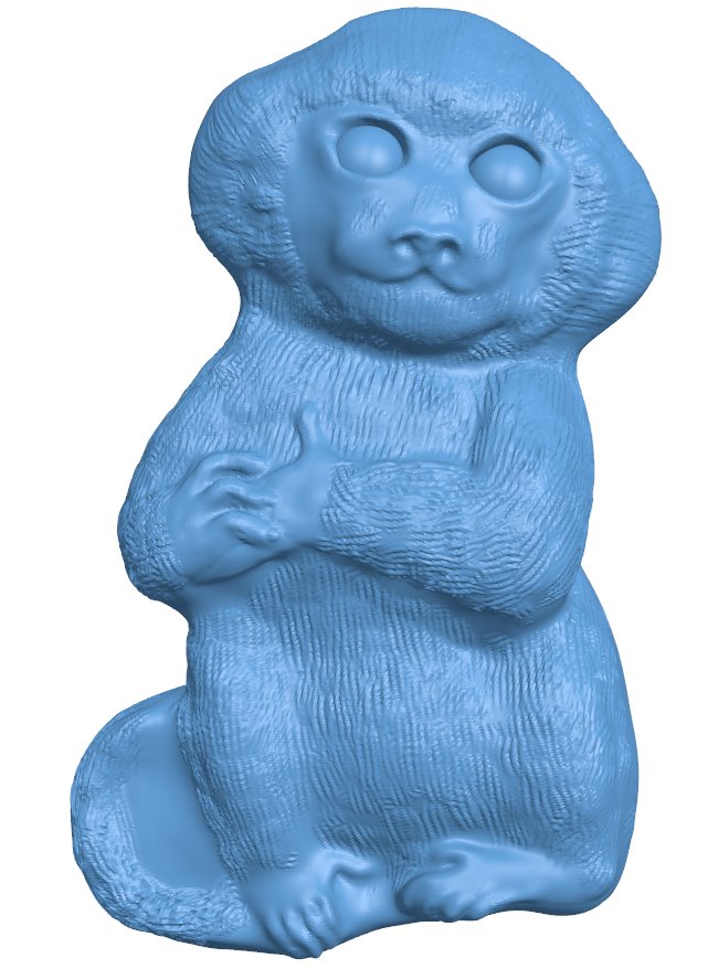 Monkey T0006235 download free stl files 3d model for CNC wood carving