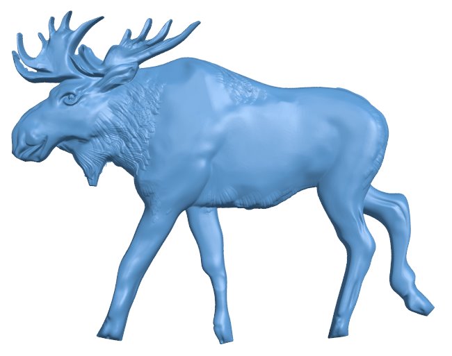 Moose T0006081 download free stl files 3d model for CNC wood carving