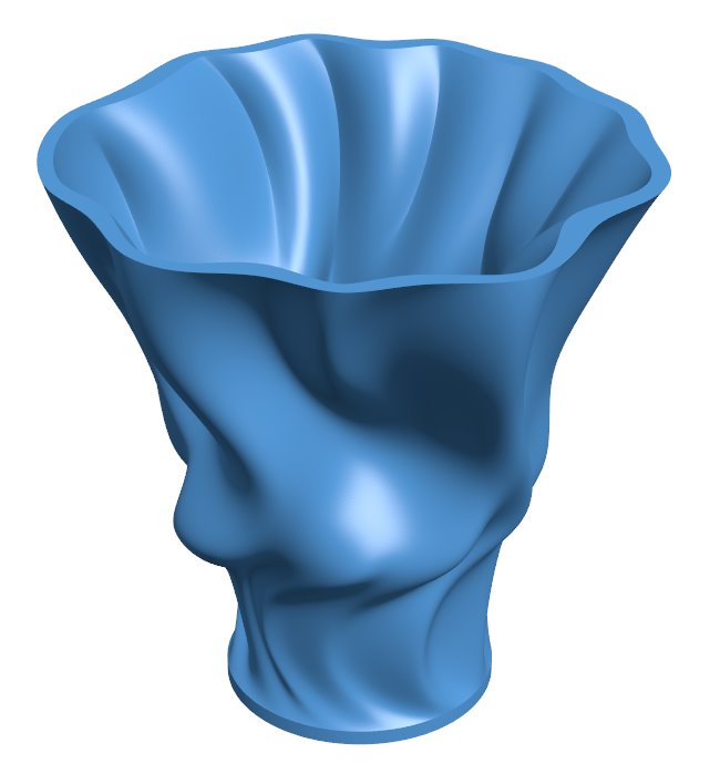 Organic Vase B009875 file Obj or Stl free download 3D Model for CNC and 3d printer