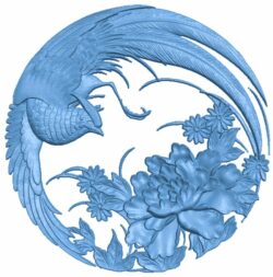 Phoenix painting T0006254 download free stl files 3d model for CNC wood carving