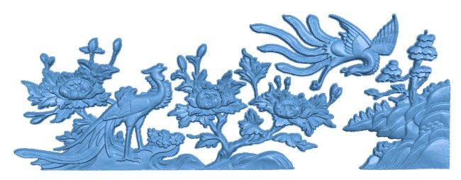 Phoenix painting T0006497 download free stl files 3d model for CNC wood carving