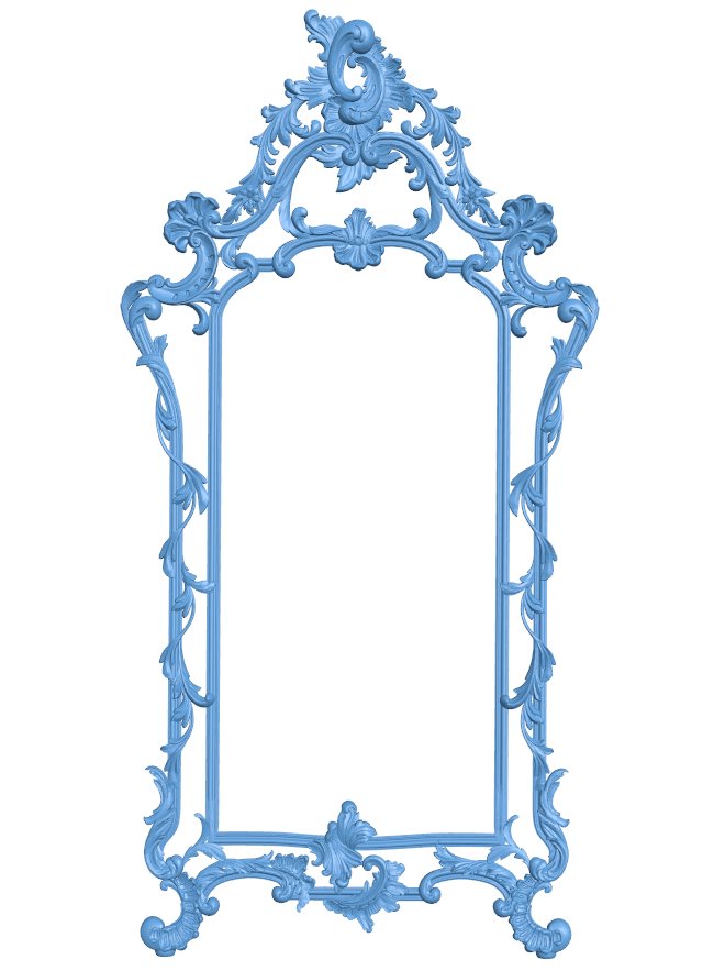 Picture frame or mirror T0006130 download free stl files 3d model for CNC wood carving