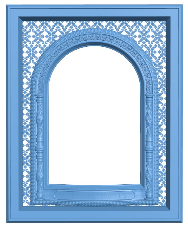 Picture frame or mirror T0006132 download free stl files 3d model for CNC wood carving
