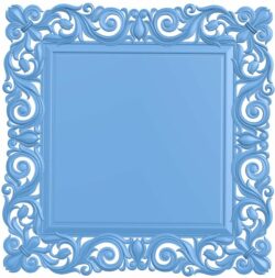 Picture frame or mirror T0006133 download free stl files 3d model for CNC wood carving
