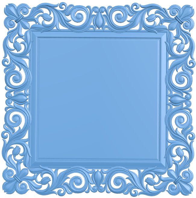 Picture frame or mirror T0006133 download free stl files 3d model for CNC wood carving
