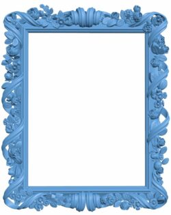 Picture frame or mirror T0006539 download free stl files 3d model for CNC wood carving