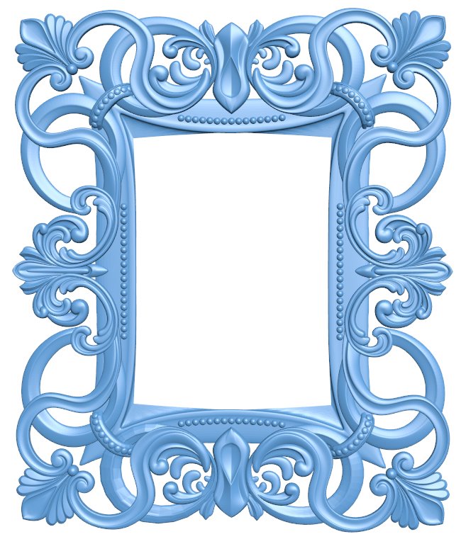Picture frame or mirror T0006540 download free stl files 3d model for CNC wood carving