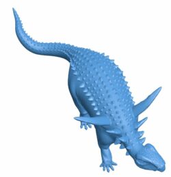 Sauropelta B009913 file Obj or Stl free download 3D Model for CNC and 3d printer