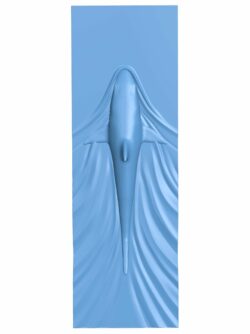 Shark painting T0006499 download free stl files 3d model for CNC wood carving