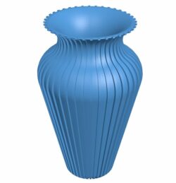 Slim Vase B009872 file Obj or Stl free download 3D Model for CNC and 3d printer