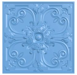 Square pattern T0006417 download free stl files 3d model for CNC wood carving