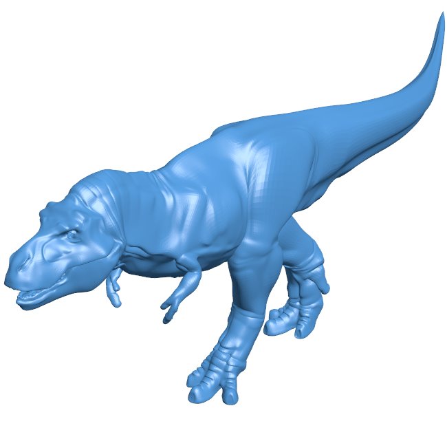 T-Rex Dinosaur B009783 file Obj or Stl free download 3D Model for CNC and 3d printer