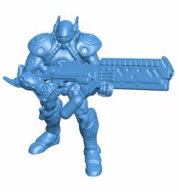Terminator B009804 file Obj or Stl free download 3D Model for CNC and 3d printer