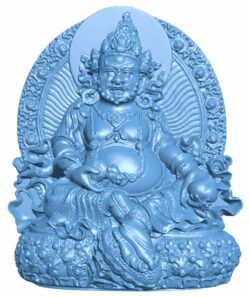 Tibetan Buddha T0006012 download free stl files 3d model for CNC wood carving