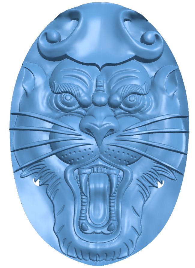 Tiger pattern T0006013 download free stl files 3d model for CNC wood carving