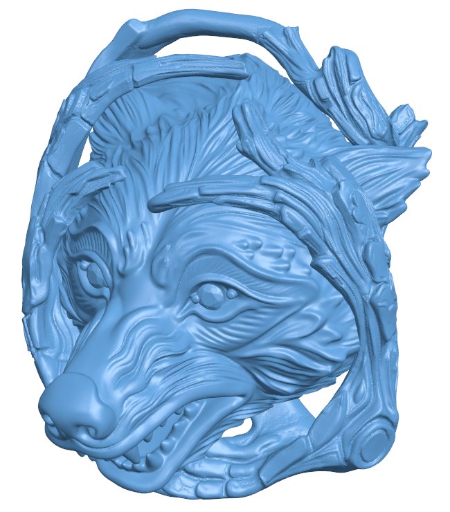 Wolf pattern T0006300 download free stl files 3d model for CNC wood carving
