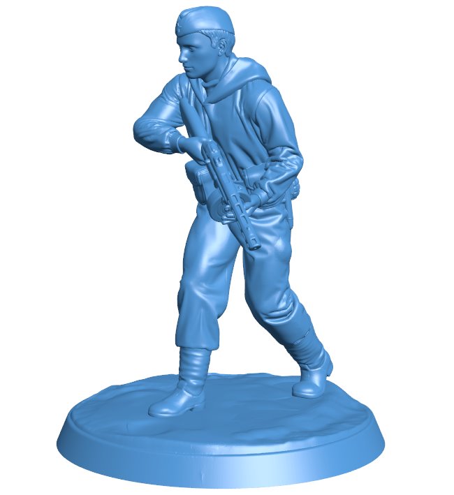 World War 2 soviet B009917 file Obj or Stl free download 3D Model for CNC and 3d printer