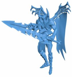 Aatrox – League of Legends B009952 file Obj or Stl free download 3D Model for CNC and 3d printer