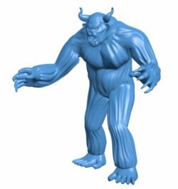 Abominable yeti B010020 file Obj or Stl free download 3D Model for CNC and 3d printer
