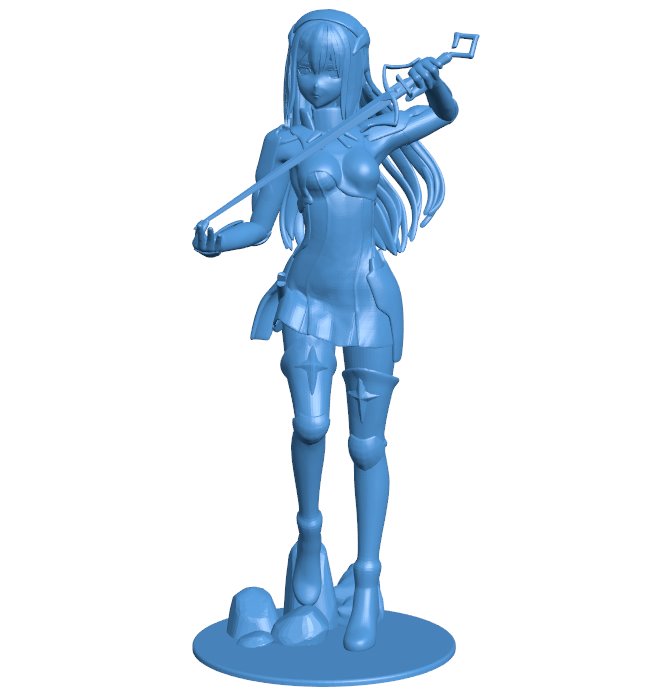 Aiz wallenstein danmachi B010126 file Obj or Stl free download 3D Model for CNC and 3d printer