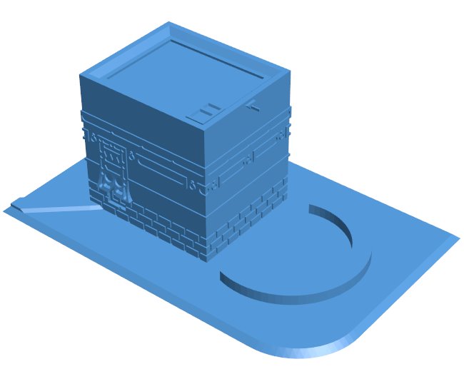 Al Kaaba - Mecca , Saudi Arabia B010034 file Obj or Stl free download 3D Model for CNC and 3d printer