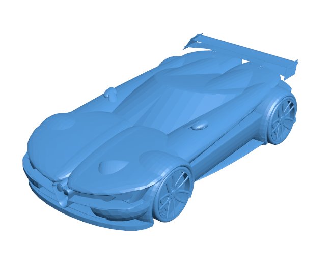 Alfa Romeo concept B010152 file Obj or Stl free download 3D Model for CNC and 3d printer